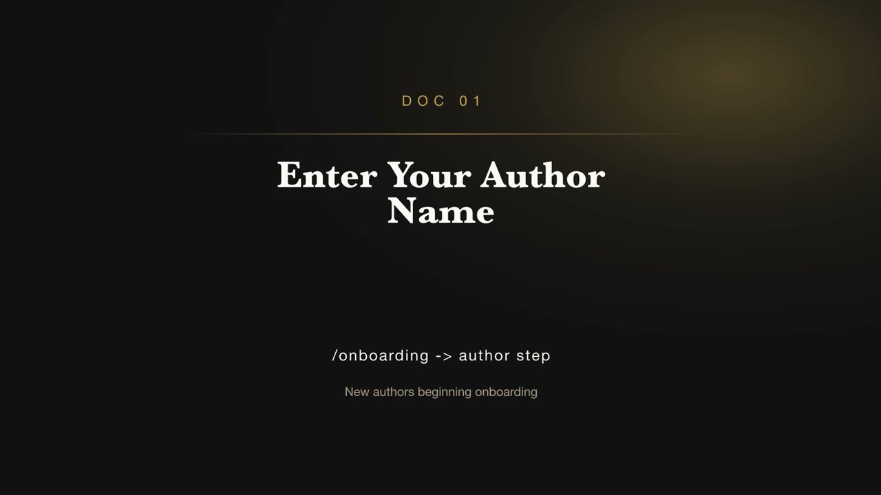 Enter Your Author Name — BookWriter video doc thumbnail